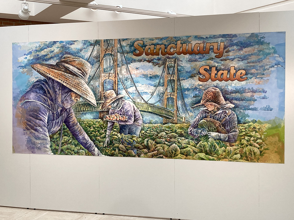 back side of front wall-billboard